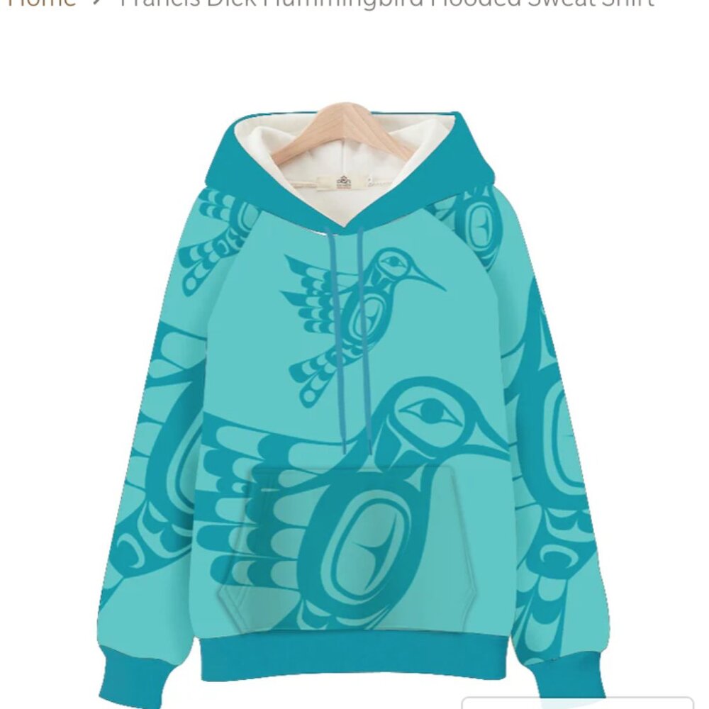 Francis Dick Hummingbird Hooded Sweat Shirt